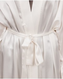 SILK MAGNOLIA - Silk Robe Dressing Gown