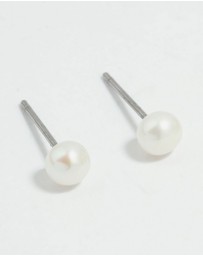 Lovisa - Waterproof Gold Plated Stainless Steel Pearl Dainty Earrings 2-Pack