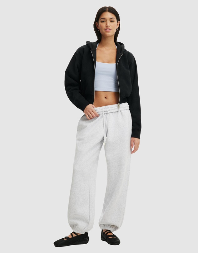 Cotton On Body Active - Plush Relaxed Zip Through Hoodie