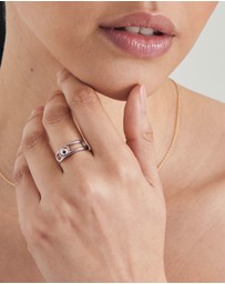 Ania Haie - Ania Haie Silver Orb Claw Adjustable Ring