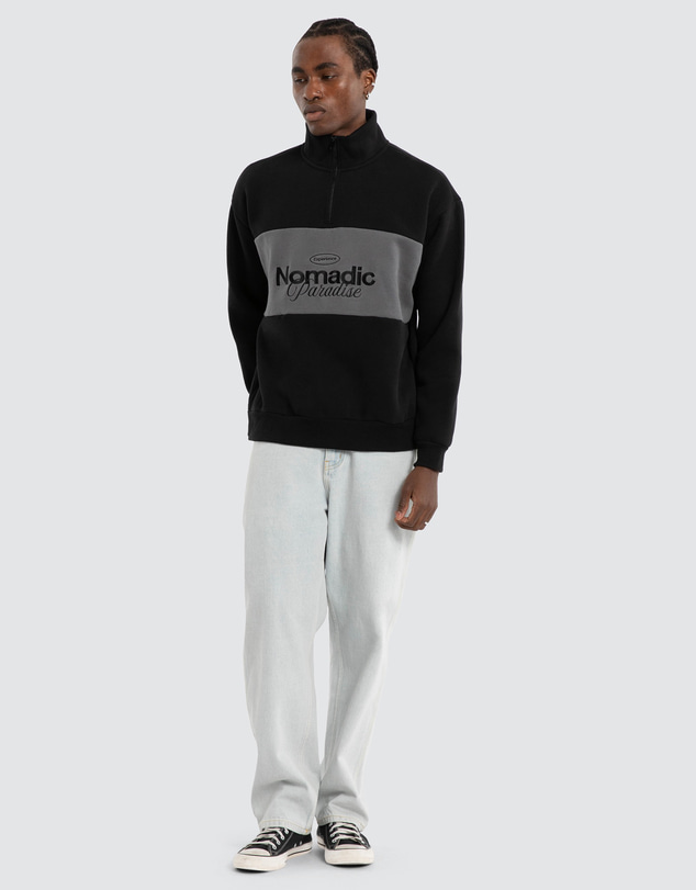 Nomadic Paradise - Wildlines 1/4 Zip Thru Sweater