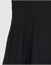 Revibe - Repaired AERE Fern Linen Maxi Dress - AU 10