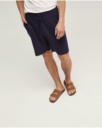 Oxford - Rufus Linen Pull On Shorts
