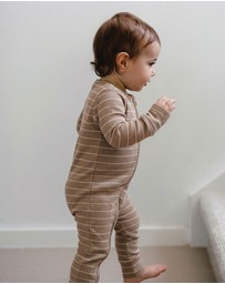 Kynd Baby - Organic Cotton Waffle in Neutral Stripe