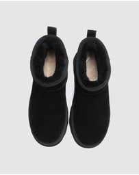 EVERAU - Australian Shepherd Ugg Thick Bottom Ronnie Cow Suede Upper UGG Boots