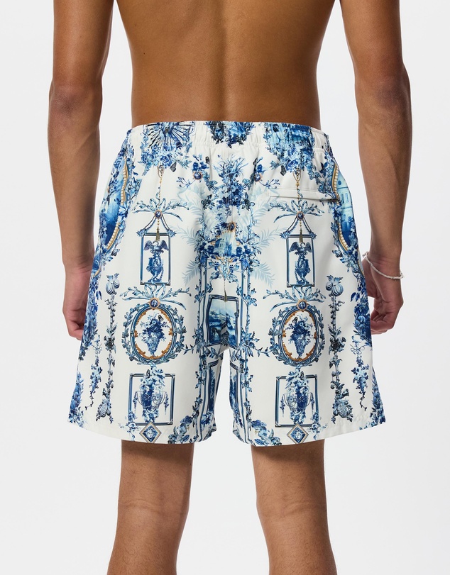 Camilla - Mid Length Boardshorts With Elastic Waist