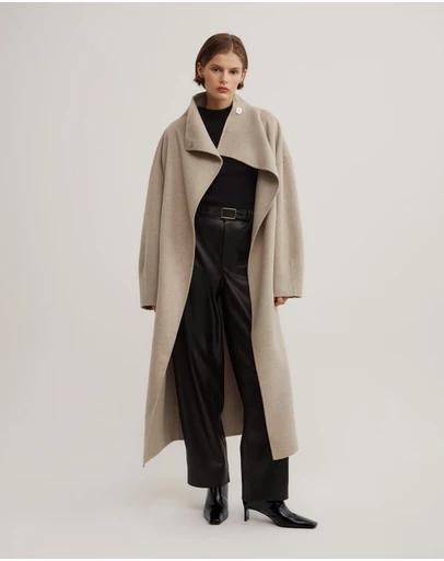 Witchery - Funnel Wrap Neck Coat