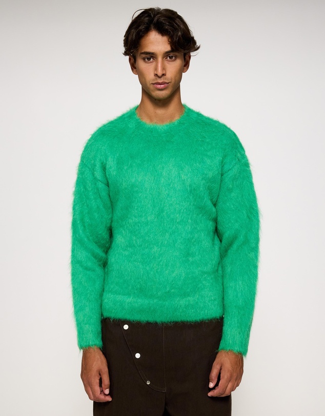 SUNNEI - Hairy Knit Round Neck Sweater