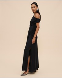 CHANCERY - Margot One Shoulder Drape Maxi Dress