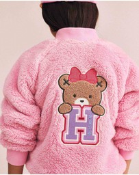 Huxbaby - Varsity Huxette Fur Jacket - Babies-Kids