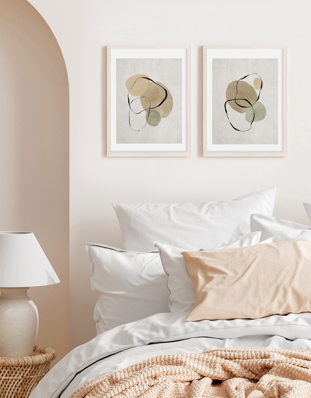 Olive et Oriel - Pierre Abstraite I Art Print