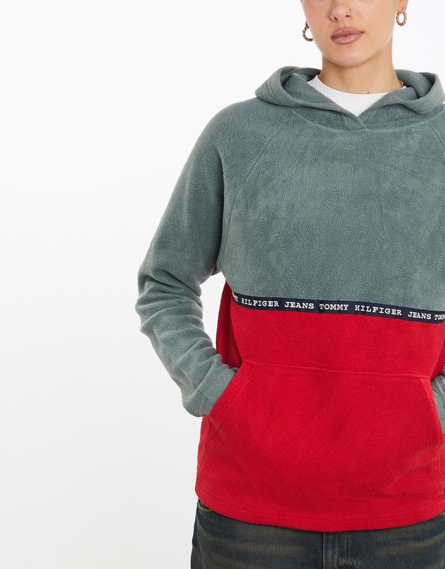 Vintage by The Real Deal - Pre Loved - Vintage Tommy Jeans Hooded Fleece Sweatshirt