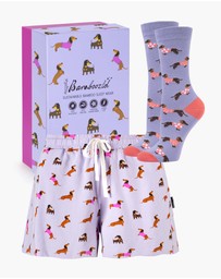 Bamboozld - Women's Bamboo Jersey Dash Dreaming Short & Sock Gift Set