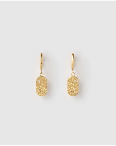 Arms Of Eve - Mendoza Gold Huggie Earrings
