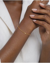 Elli Jewelry - Bracelet Double Chain 925 Sterling Silver Gold-Plated