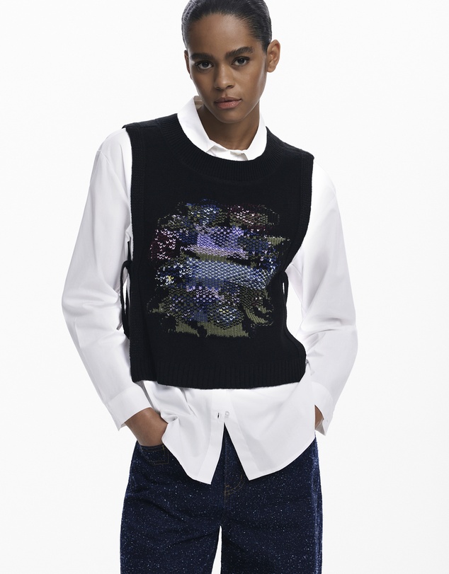 Desigual - 2-in-1 floral shirt
