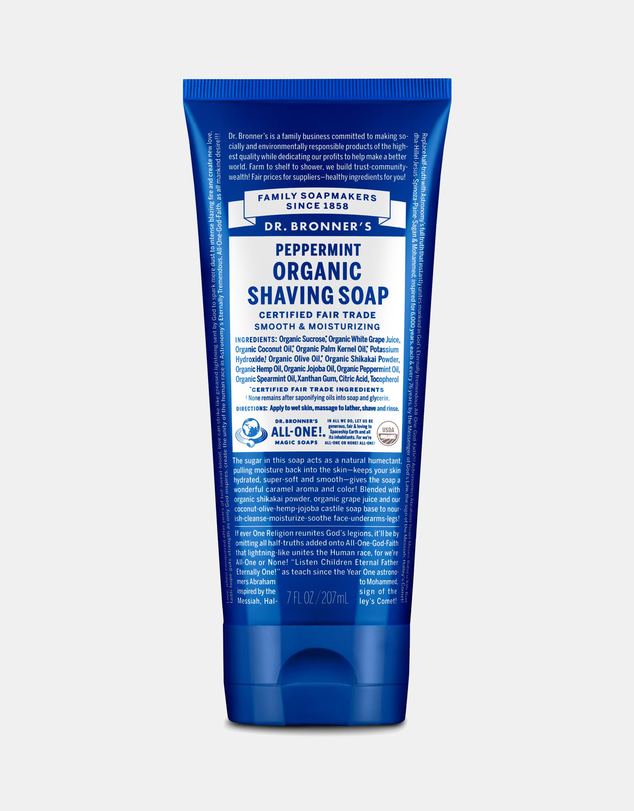 Dr Bronner's - Organic Shaving Soap - Peppermint