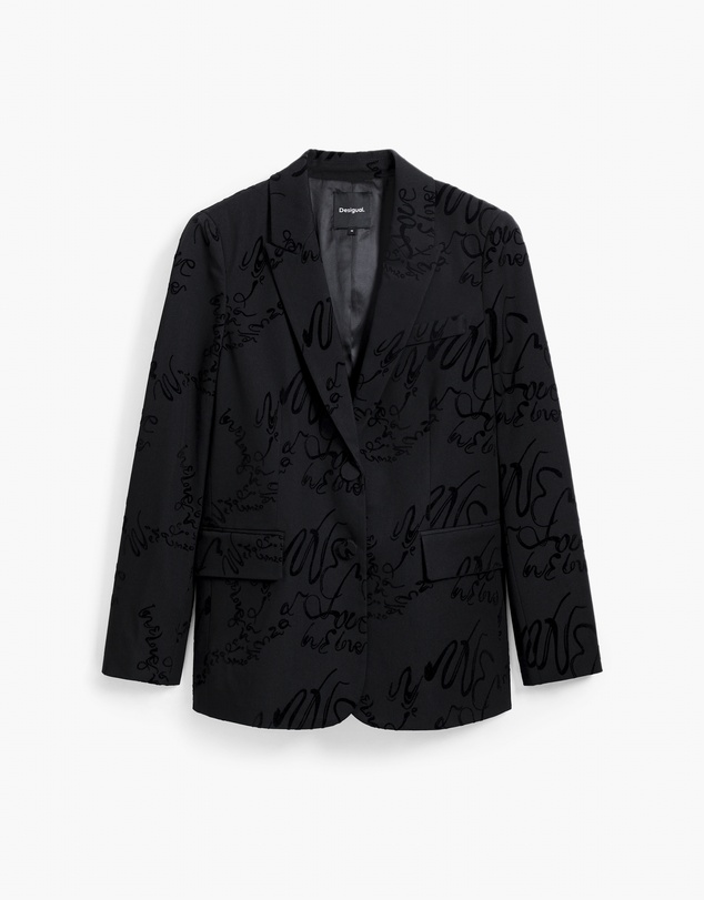 Desigual - Lettering blazer