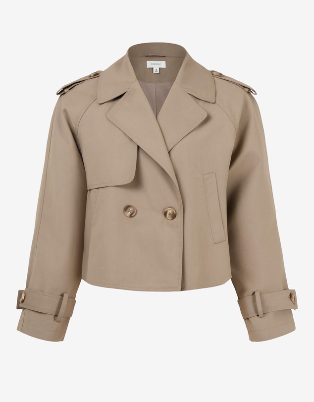 Forcast - Collins Cropped Trench Coat
