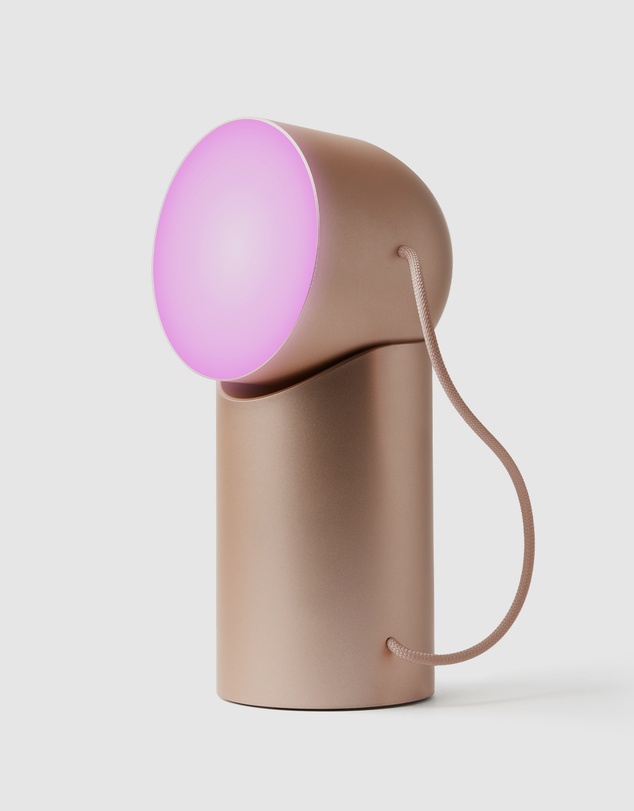 Lexon - Lexon Orbe Portable Led Lamp With Moving Head - Gold