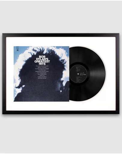iWorld - Framed Bob Dylan Greatest Hits Vinyl Album Art