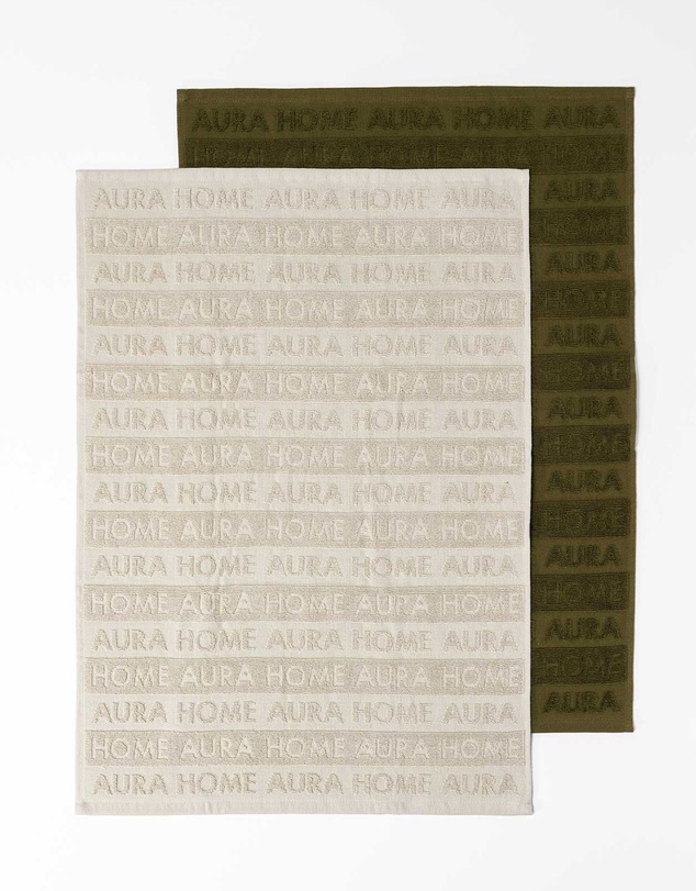 Aura Home - Ava Australian Cotton Tea Towel Pack of 2