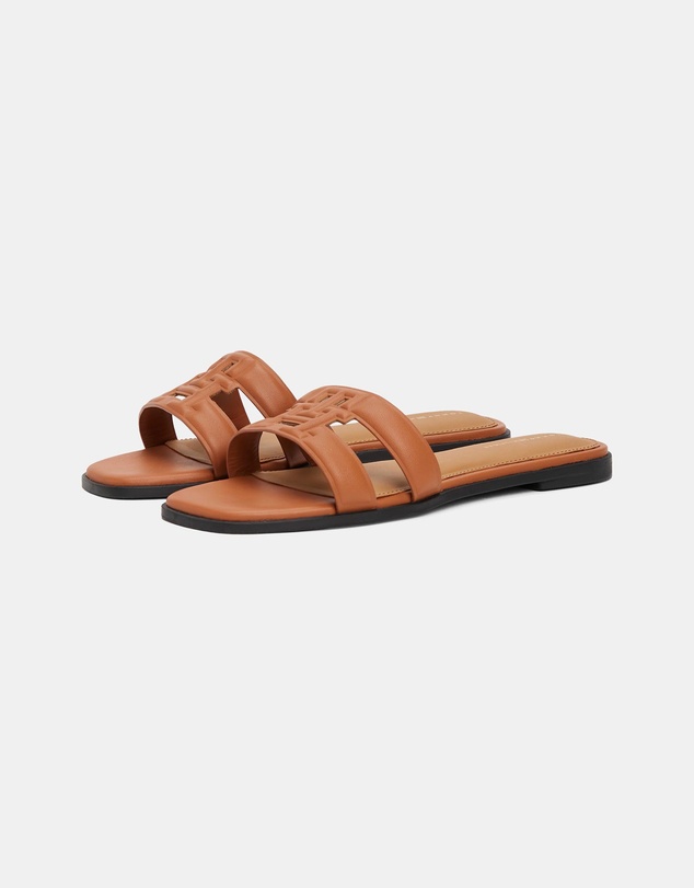 Tommy Hilfiger - Logo Strap Mules - Women's