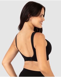 B Free Intimate Apparel - Wide Strap Wirefree Bra with Fixed Comfort Cups (A-B-C-D) Cup