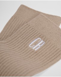 Country Road - Australian Cotton Blend Cr Ribbed Three Quarter Crew Sock