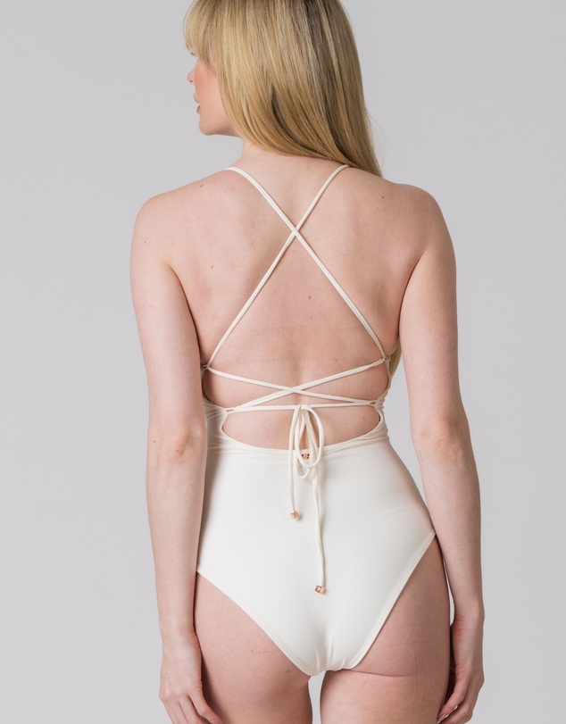Fiola Rose Swim - Arabella One Piece in Ivoire