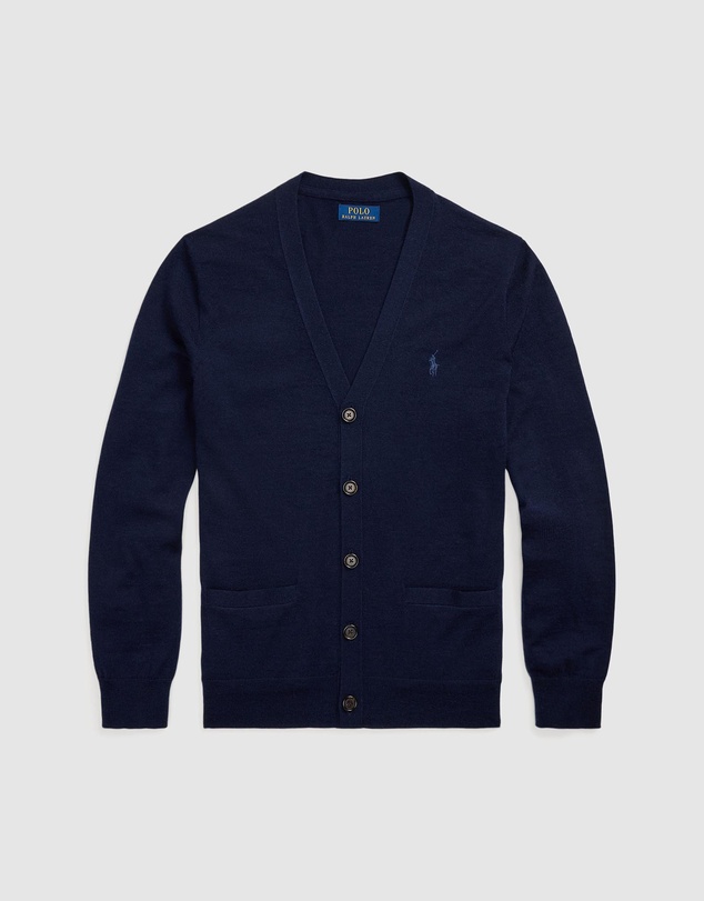 Polo Ralph Lauren - Slim Fit Washable Wool V-Neck Cardigan