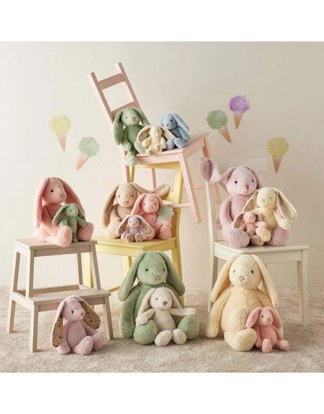 Jiggle and Giggle - Floral Lemon Bunny Rattle