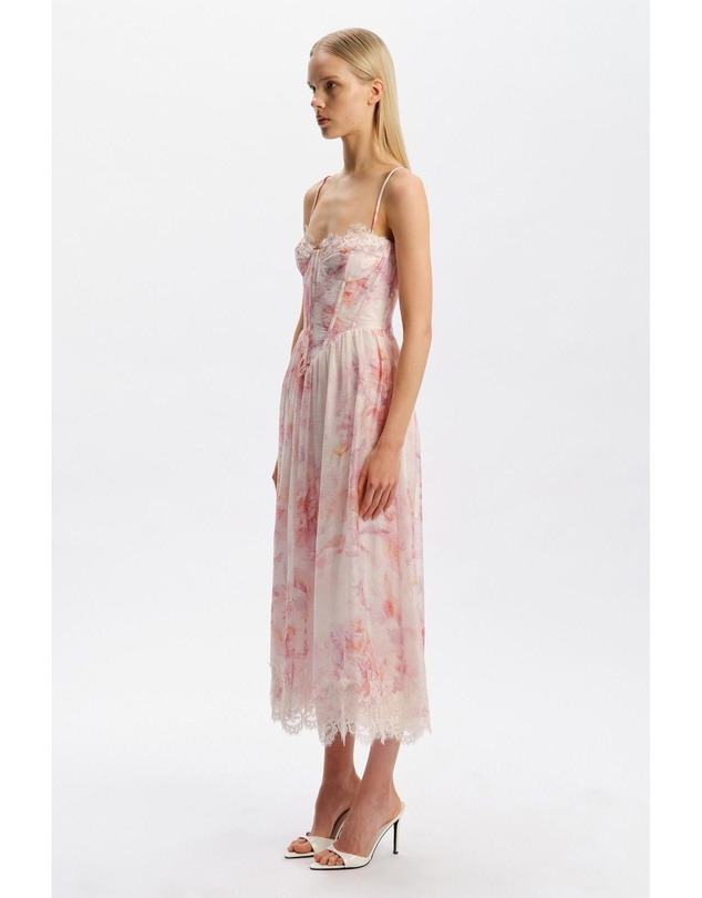 Bardot - Ashta Lace Detail Midi Dress
