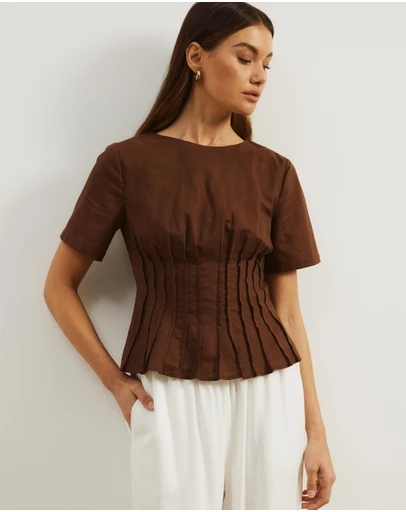 Atmos&Here - Maya Pin Tuck Top