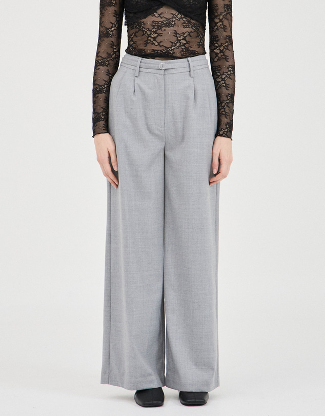 FRIEND of AUDREY - Gia Grey Marle Trouser