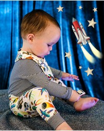 Fleur Harris - 'Outer Space' Champ Legging in Cloud White