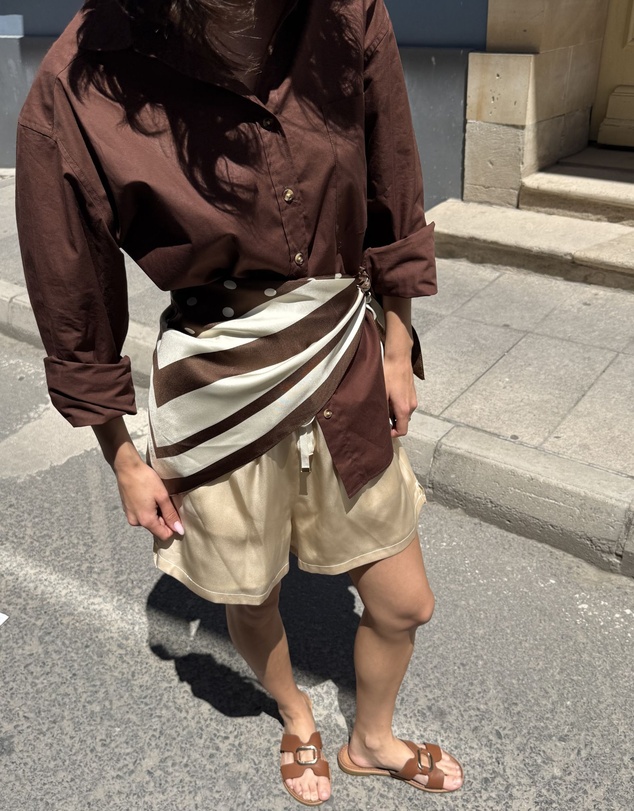 CAMIXA - Lulu Silk Shorts