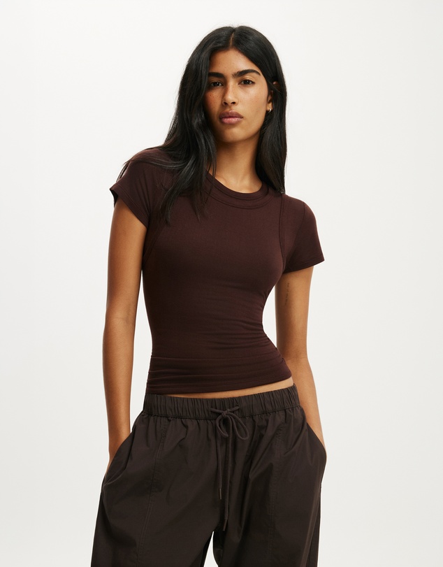 Cotton On - Double Layer Short Sleeve Top