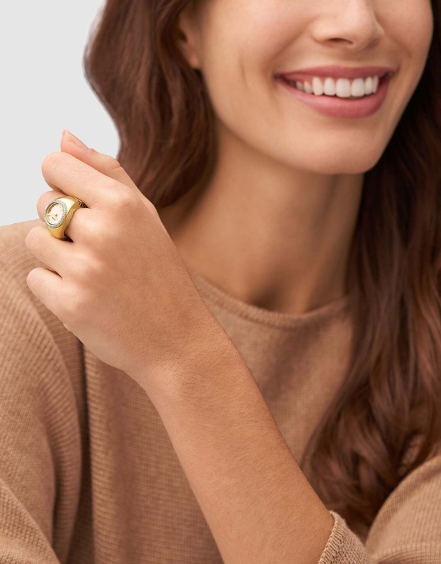 Fossil - Ring Gold Tone Analogue Watch