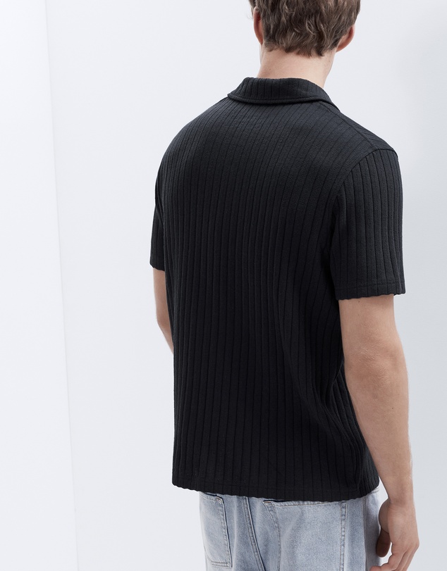 UNISON - Rib Stitch Button Thru