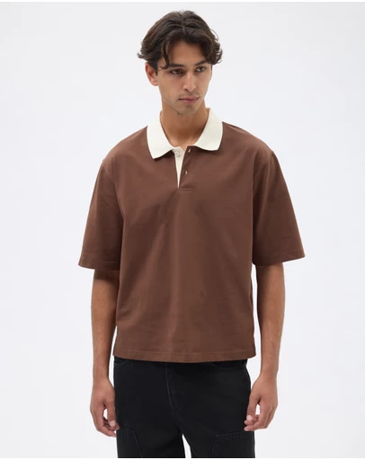 AERE - Boxy Contrast Polo