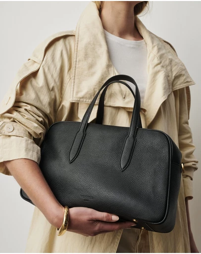 VESTIRSI - Vera Black Medium Bowler Bag