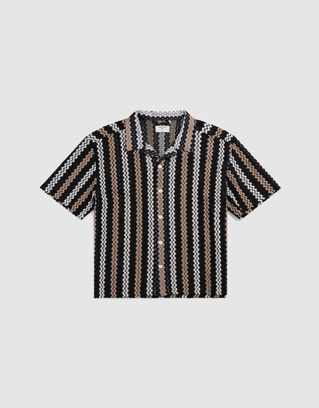 Percival - Wade Crochet Boxy Shirt