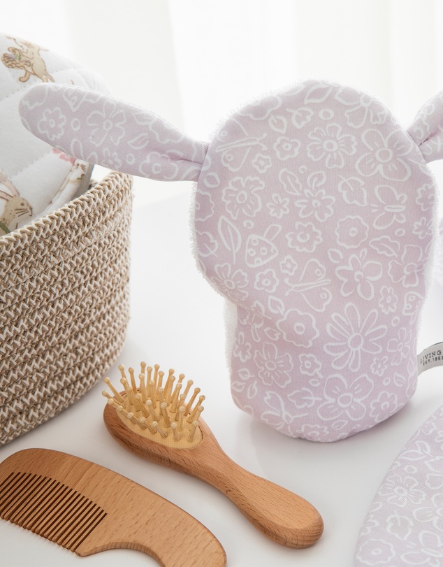 Living Textiles - Organic Bath Mitt - Whimsical Wonderland