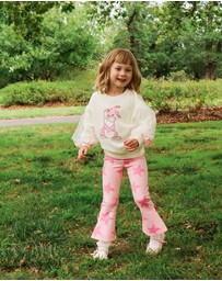 Rock Your Kid - Disney Thumper Pom Pom Sweatshirt in Cream