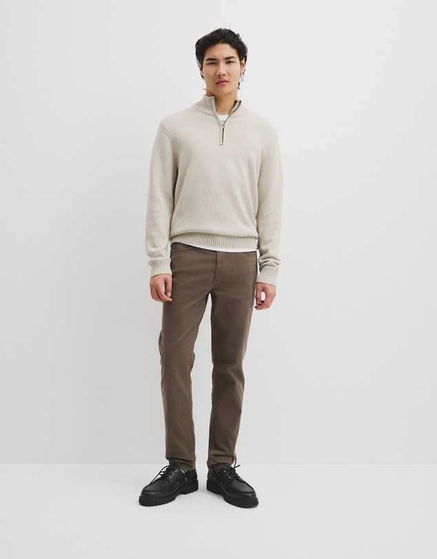 Country Road - Australian Good Earth Cotton Half Zip Knit