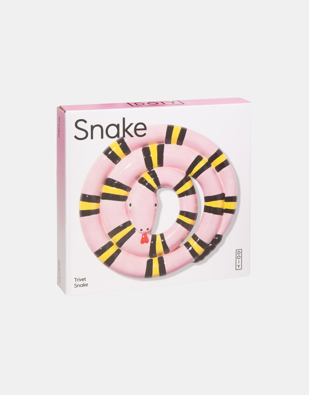 DOIY - Snake Trivet Pink