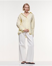 Soon Maternity - Ella Back Tie Cotton Shirt