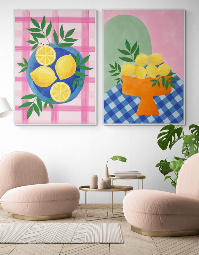 Inka Arthouse - Summer Lemons Set by Elena Ristova