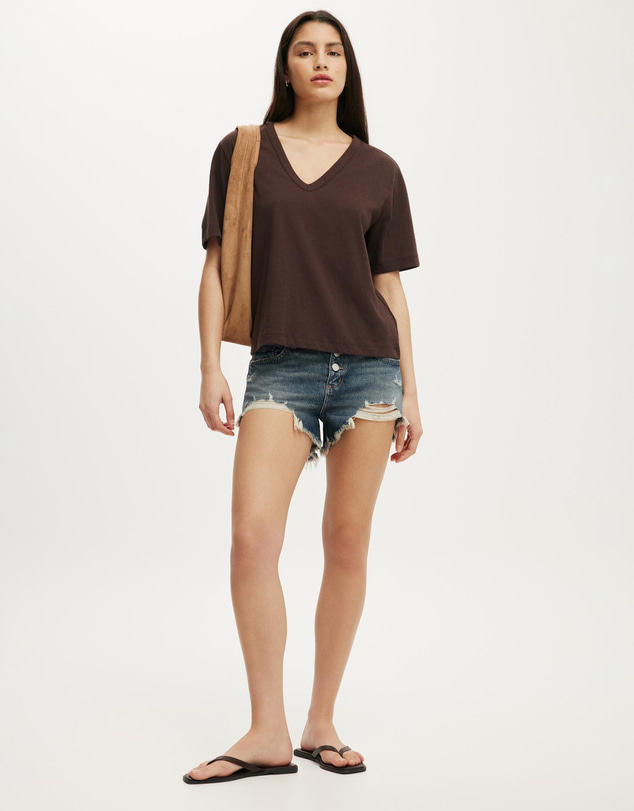 Cotton On - The Slub V Neck Tee